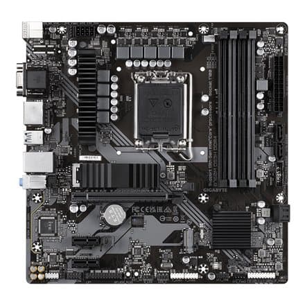 Mainboard|GIGABYTE|Intel B760 Express|LGA1700|Micro-ATX|Memory DDR4|Memory slots 4|2xPCI-Express 3.0 1x|1xPCI-Express 4.0 16x|2xM.2|1x15pin D-sub|1xHD