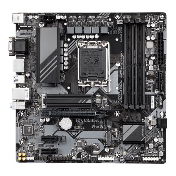 Mainboard|GIGABYTE|Intel B760 Express|LGA1700|Micro-ATX|Memory DDR5|Memory slots 4|2xPCI-Express 3.0 1x|1xPCI-Express 4.0 16x|2xM.2|1x15pin D-sub|1xHD