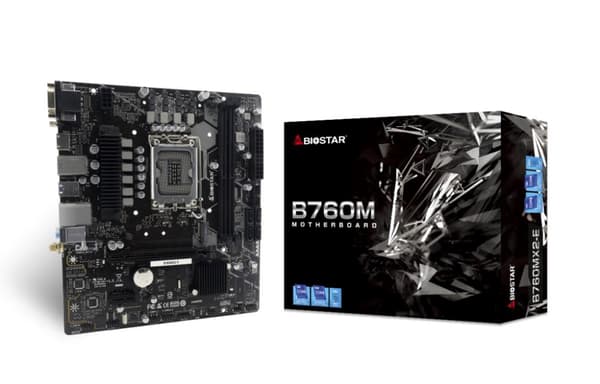 Mainboard|BIOSTAR|Intel B760 Express|LGA1700|Micro-ATX|Memory DDR5|Memory slots 2|1xPCI-Express 3.0 1x|1xPCI-Express 4.0 16x|2xM.2|1x15pin D-sub|1xDVI