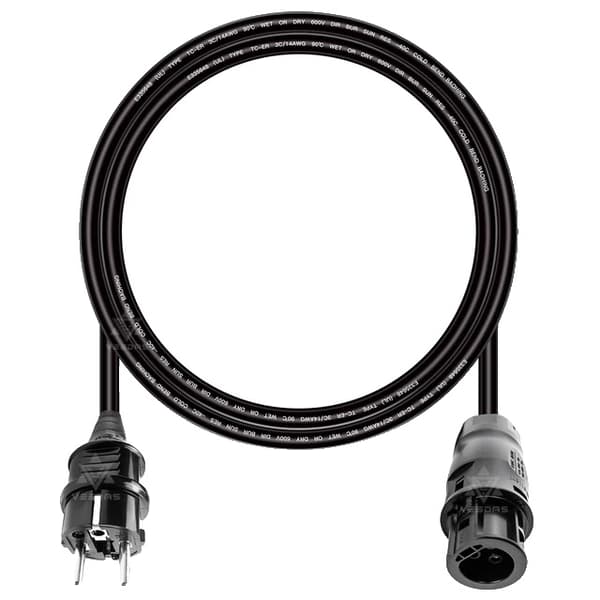 AC-stik, EU-stik, 14AWG UL TUV, 5M EU-kabel