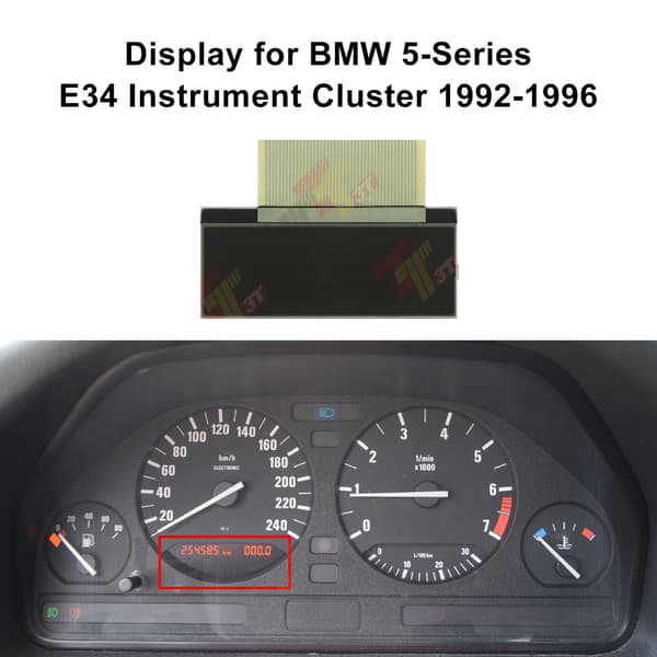 BMW 5-Serie E34 Instrumentklynge Display, Høj Kompatibilitet, Præcis Skærmstørrelse, Nem Installation
