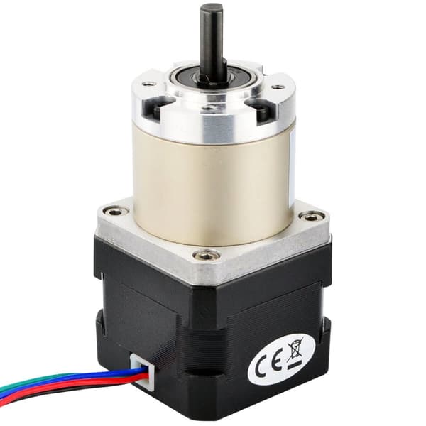 Stepper Motor, 27:1 Gear Ratio, 0,4A Strøm,6 mm