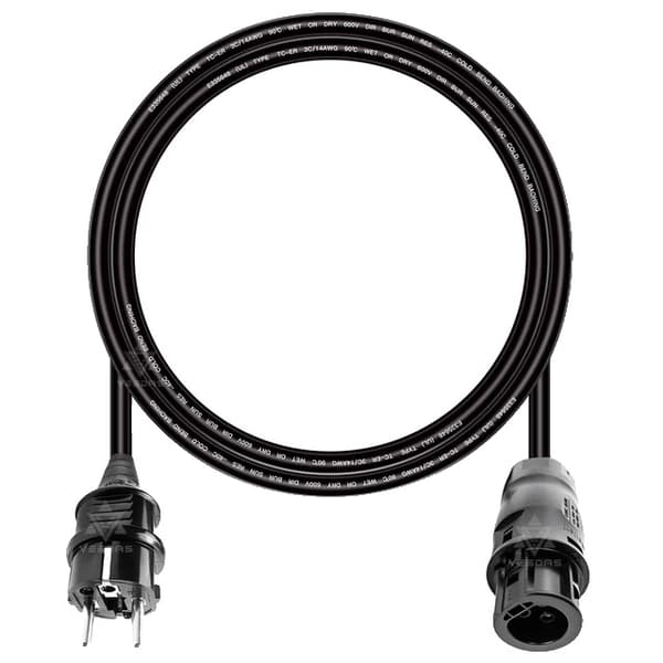 AC-stik, EU-stik, 14AWG UL TUV, 2M EU-kabel
