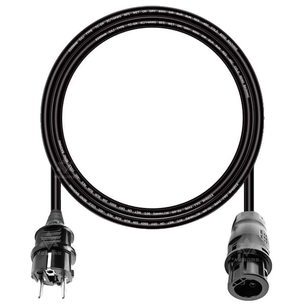 AC-stik, EU-stik, 14AWG UL TUV, 5M EU-kabel