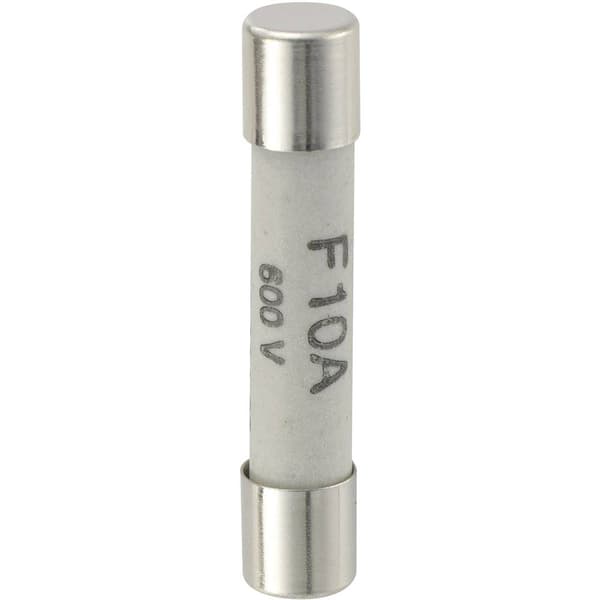 VOLTCRAFT 123422 Reservsäkring (Ø x L) 6.3 mm x 32 mm 10 A 600 V Snabb -F- Innehåll 1 st