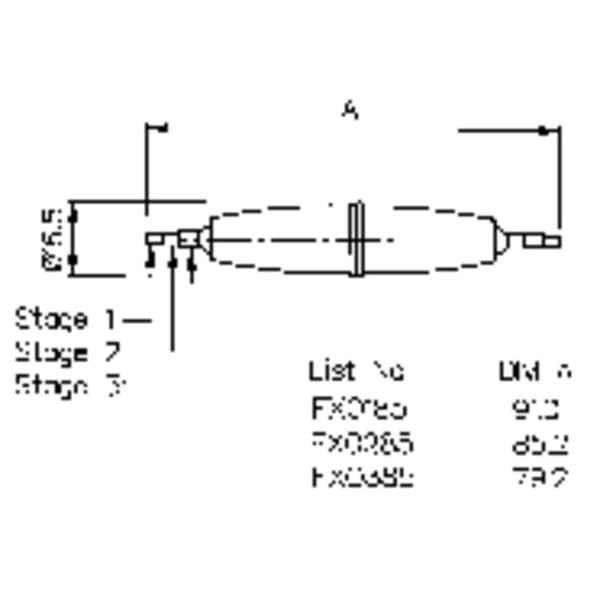 Bulgin FX0185 FX0185 Säkringsinsats Passar till Säkring 6.3 x 32 mm 10 A 50 V/AC 1 st