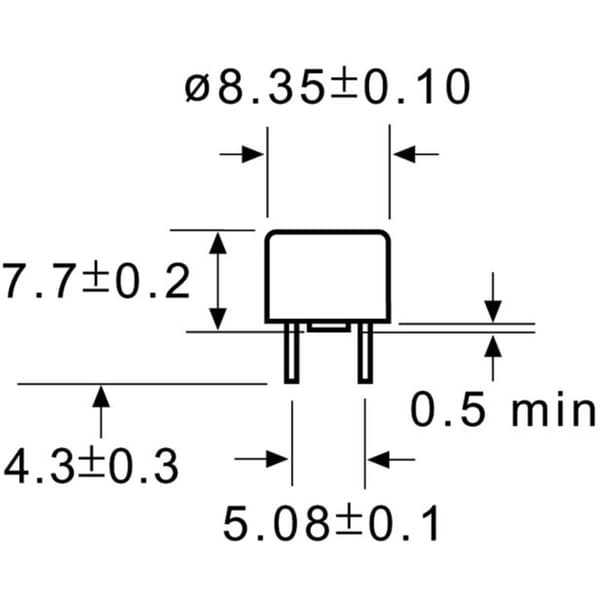 Belfuse MRF 100-BULK BEL Fuse Sicherung flink radial 100 mA Subminiatyrsäkring THT 100.0 mA 250.0 V Snabb -F- 100 st