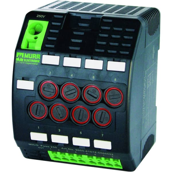 Murr Elektronik 9000-41078-0600002 Murrelektronik Sikringsholder Passer til Finsikring 5 x 20 mm 6 A 250 V/AC, 250 V/DC