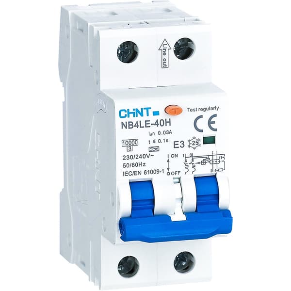 Jordfeilautomat elektronisk 2pol 16A B-kar Type A 30mA 10kA