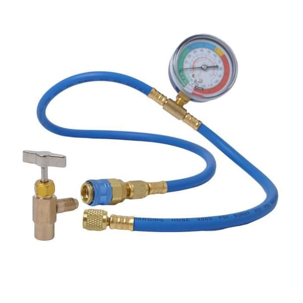 Fyllslang R134A - Miaienu - 153 - Universalmätare - 0-250psi - 115cm
