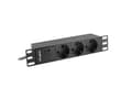 Miniatyrbilde 1 av 4: LANBERG POWER STRIP 10" RACK (1U, 16A, 3X SHUKO)