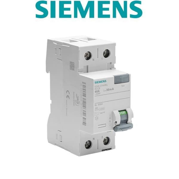 Siemens - Differentialbrytare 30 mA 40 A Typ AC