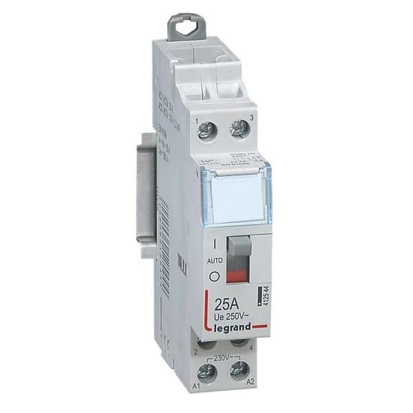 Strömkontaktor - Legrand - 412544 - 230V - 25A - 2 kontakter