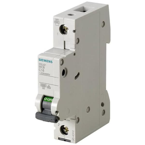 Brytare - SIEMENS - 5SL61027 - 2 A - 400 V - Magneto-termisk