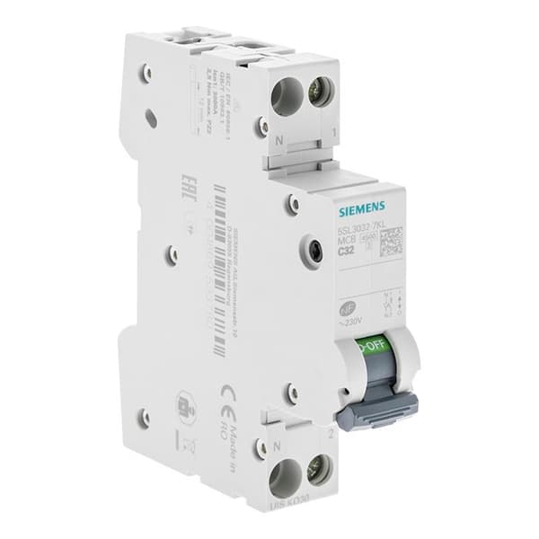 SIEMENS - Strömbrytare 32A Ph+N kurva C 4,5kA 230V