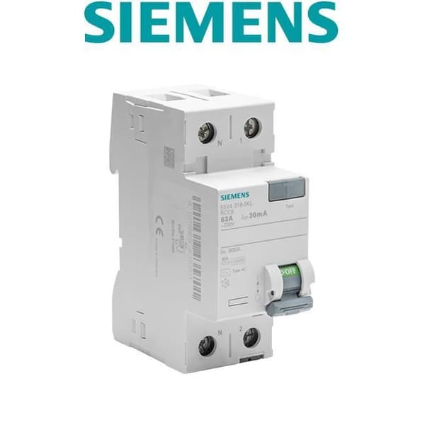 SIEMENS - Differentialbrytare 30 mA 63 A Typ AC