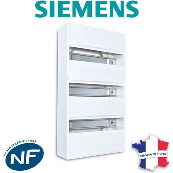 Bar elpanel ska förses med 3 rader - SIEMENS - Vit - Elektrisk
