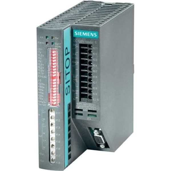Industriellt USV-system - Siemens - SITOP 6A DC 24V DC-USV-modul
