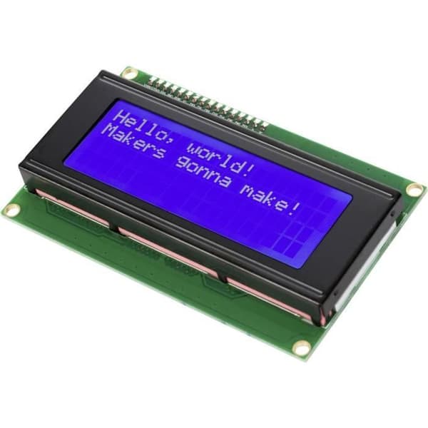 Whadda WPI450 skärmmodul - 20x4 teckenskärm - Vit färg - Effekt 450 w