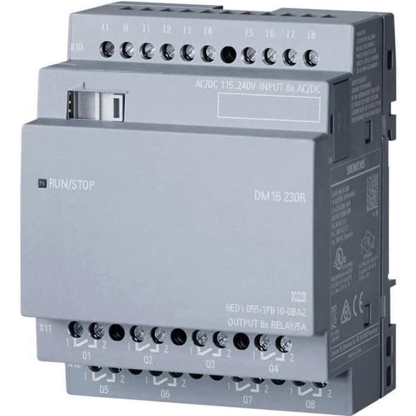 Siemens expansionsmodul 6ED1055-1FB10-0BA2 LOGO! DM16 230R 0BA2 115 V/AC, 230 V/AC, 115 V/DC, 230 V/DC