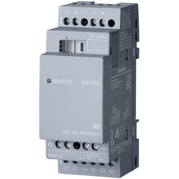 Siemens expansionsmodul 6ED1055-1MD00-0BA2 LOGO! AM2 RTD 0BA2 12 V/DC, 24 V/DC