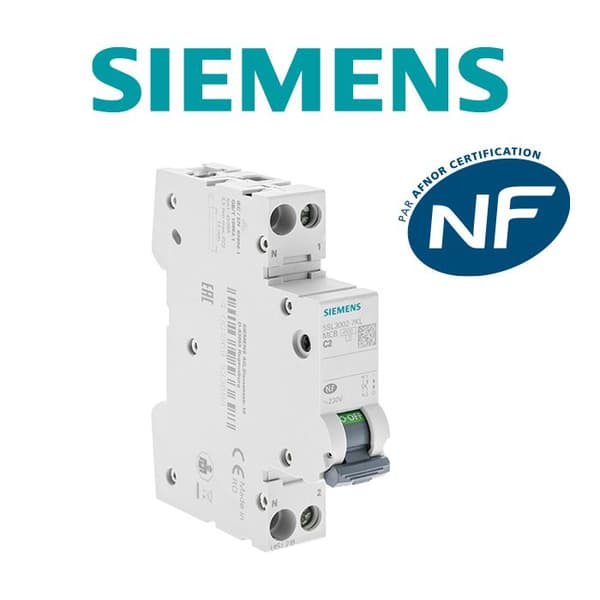 SIEMENS - Strömbrytare 2A Ph+N kurva C 4,5kA 230V