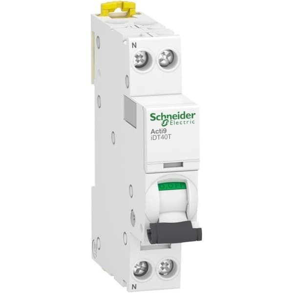 Schneider A9P71616 Neutral fasbrytare 16A Acti9 iDT40K 1P+N kurva C