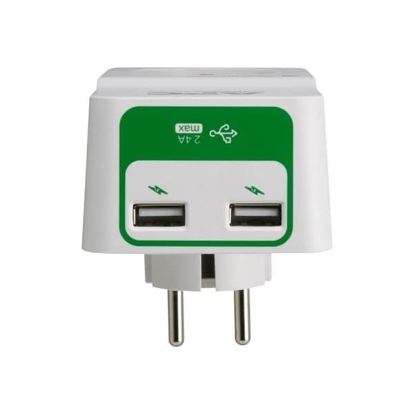 APC Essential Surgearrest PM1WU2 AC 230V överspänningsskydd Utgångar: 1 Tyskland Vit