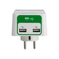 Miniatyrbild 3 av 3: APC Essential Surgearrest PM1WU2 AC 230V överspänningsskydd Utgångar: 1 Tyskland Vit
