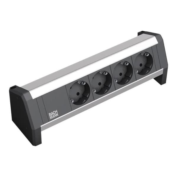Kopplingsbrytare - Bachmann - BORD 1 - CA 230 V - 4 anslutningar - Anodiserad aluminium - Svart