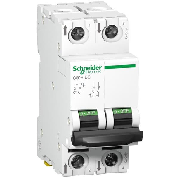 A9n61531 DC-Brytare - 2p - 16a - Kurva C - Med Skruv - Schneider C60h-dc