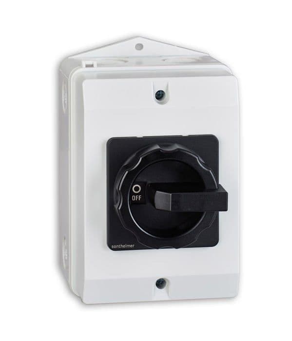 Strömbrytare - Sontheimer strömbrytare tillbehör - 10014934 - Reparationsbrytare 25 A 3 stift 10 kW IP65 Svart