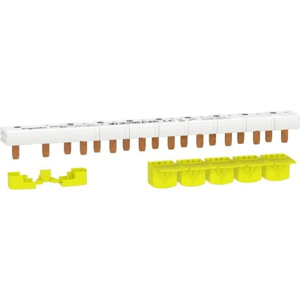 Anslutningskam - SCHNEIDER - Resi9 XP - 1P+N - 63A - 10 moduler - Vit RAL 9003