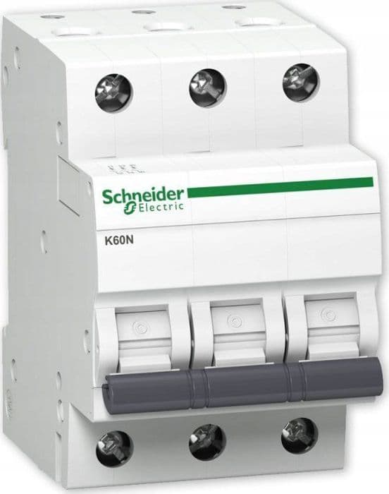 Schneider electric - A9K02363 - Schneider elektrisk strömbrytare 3P C 63A 6kA AC K60N-C63-3