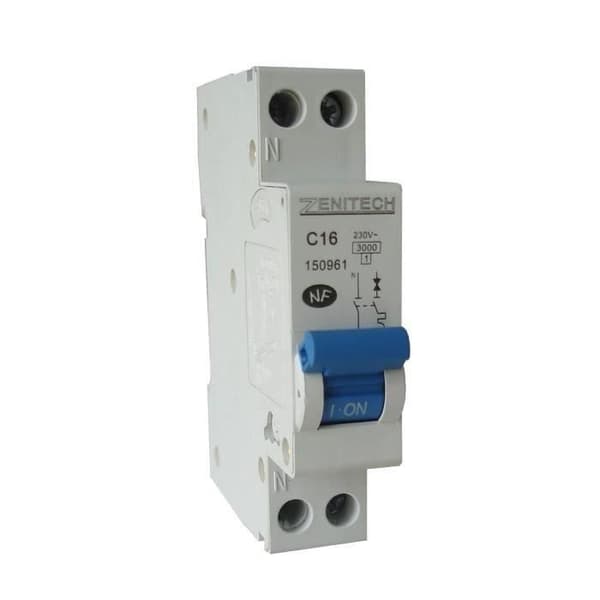 Zenitech NF PH/N 16A effektbrytare