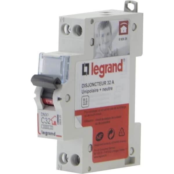 LEGRAND DNX effektbrytare - 32 A - enpolig + neutral