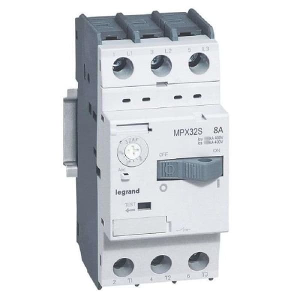 DISJONKTOR MOTOR MAGNETOTERMIK MPX³ 32S 8 A 100 KA LEGRAND 417309