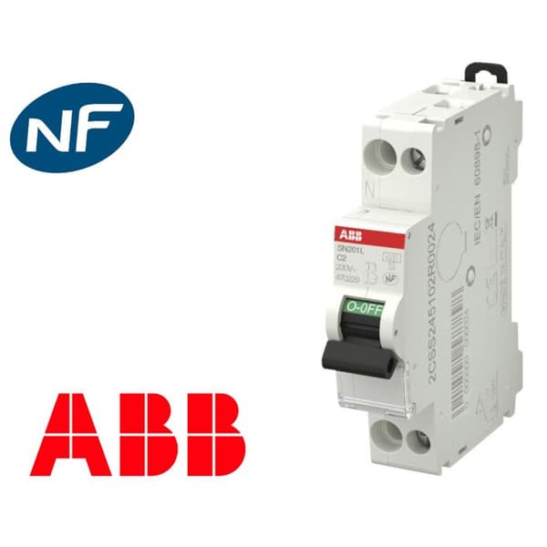 Strömbrytare - ABB - 2A - Bipolär 4,5 kA - Standard C15-100 - Inomhus