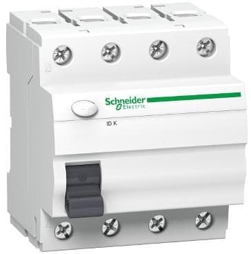 Fejlstrømsafbryder K60 25A 4-polet 30mA Type AC A9Z05425, Schneider