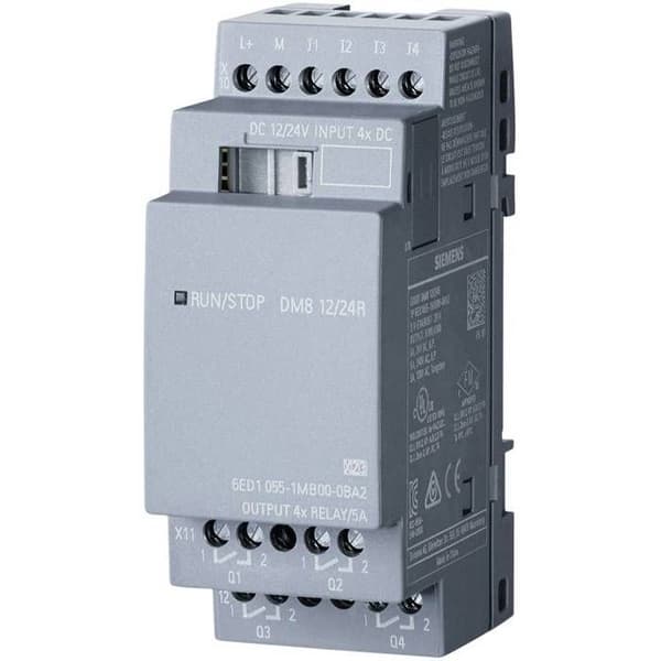 Extensionsmodul - Siemens - 6ED1055-1MB00-0BA2 - Grå - 12/24R - 24 V/DC