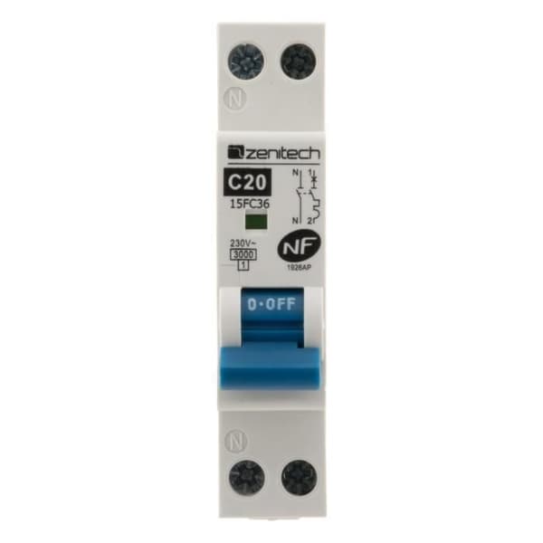 ZENITECH PH/N 20A NC brytare