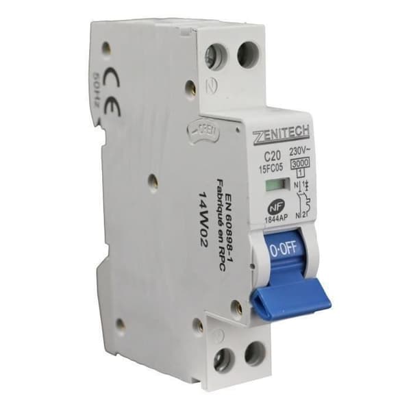 ZENITECH PH/N 20A NC brytare