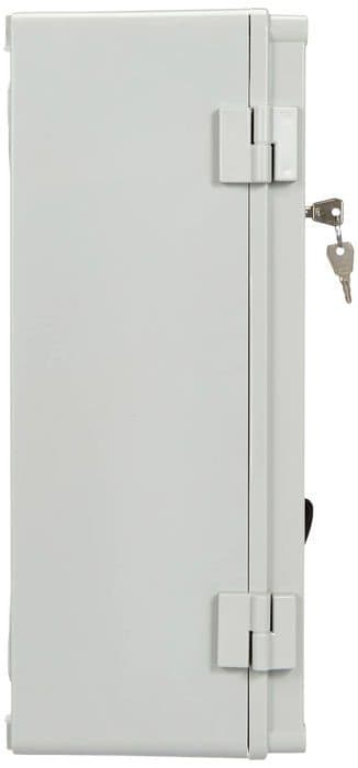 Elektro-plast elpanel - 1 - 43. IP65 579 - Fördelningsskåp med UNI-lås - Industrilåda - Grå