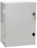 Miniatyrbild 1 av 4: Elektro-plast elpanel - 1 - 43. IP65 579 - Fördelningsskåp med UNI-lås - Industrilåda - Grå