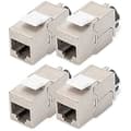 Miniatyrbild 1 av 2: Modul Keystone Cat-6A - DIGITUS - 4 stycken - RJ45 - 10 Gbit/s - Verktygsfri installation - Skärmad 500 MHz