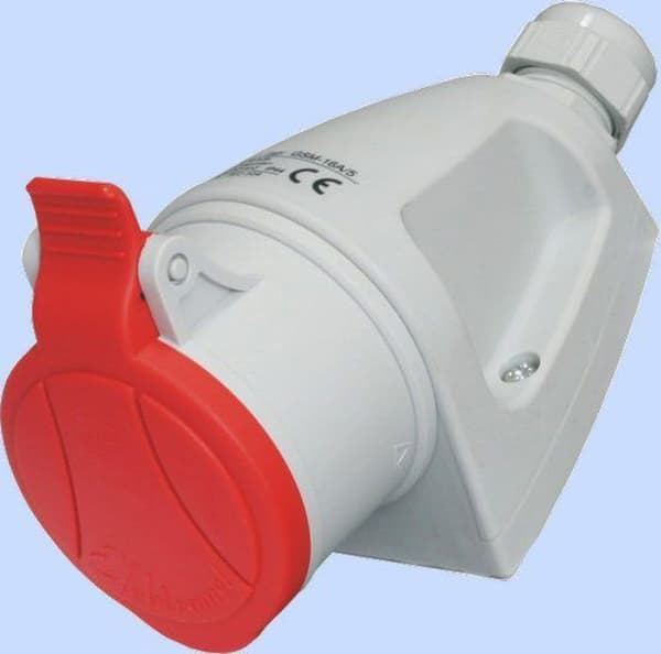 Elektromet - 921861 - Fast anslutning MINI med röd start GSM-16/4 4P 16A 400V ()