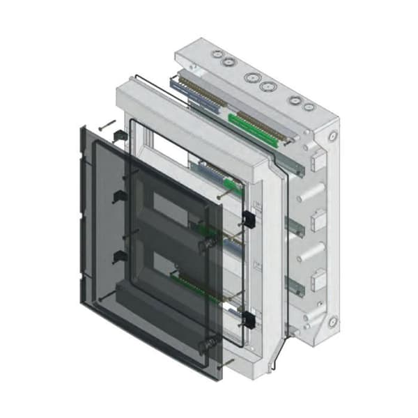 El-eluttag - NEO Elektroplast - RH-6 - 6 moduler - IP65 - Plast ABS och PC
