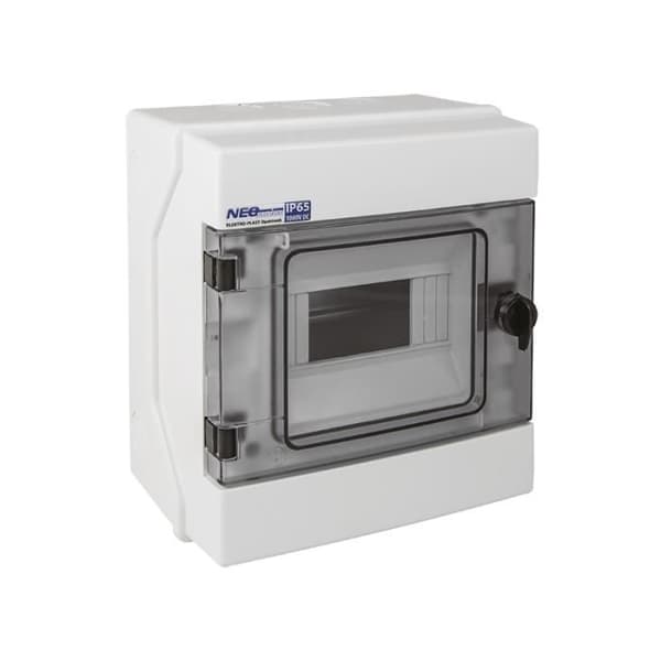 El-eluttag - NEO Elektroplast - RH-6 - 6 moduler - IP65 - Plast ABS och PC