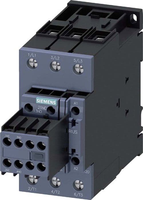 Komponent till elskåp - modul Siemens - 3RT20361AP04 - Relä AC3 22kW/400V 2S+2OE ()