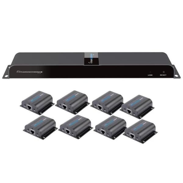 Transmitter & Receiver AV - Techly - IDATA EX-HL81TY - 12 V - 1920 x 1080 pixlar - Svart